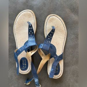 Navy sandals